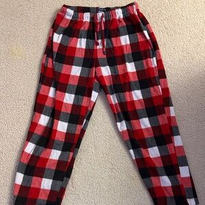 Club Room Red and Black Plaid Sweatpants